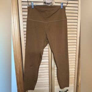 Lululemon Align HR Crop 23” Nulu Size 12 Roasted Brown